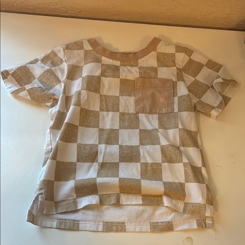 Little Bipsy Gold and White Short Sleeve Tee